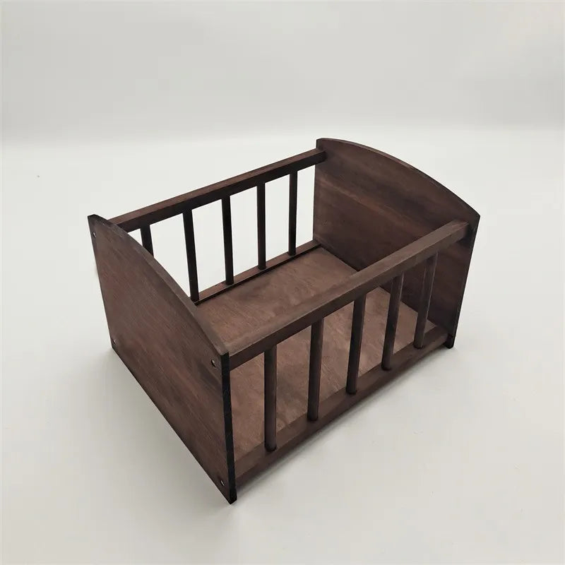 KMK - Newborn Wooden Posing Crib Prop