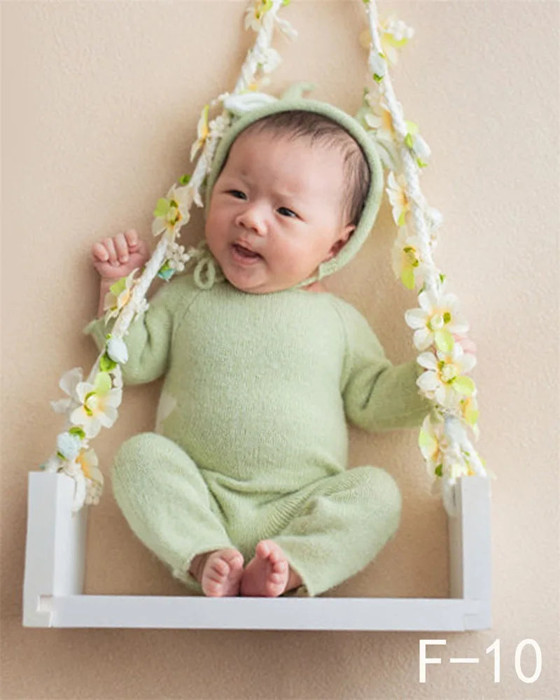 KMK - Newborn Wooden Posing Hanging Swing Photo Prop