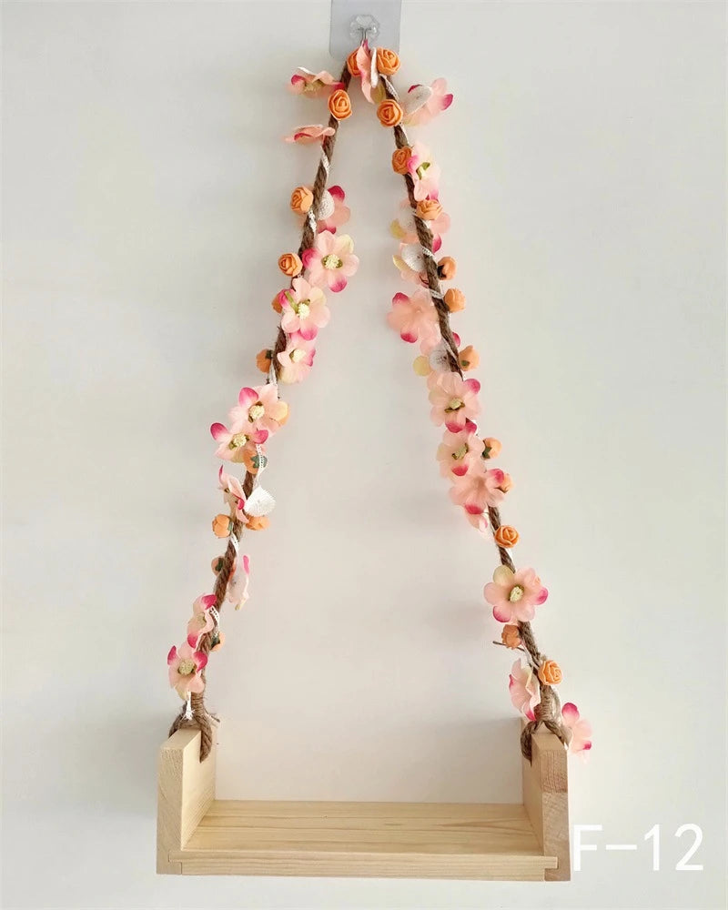 KMK - Newborn Wooden Posing Hanging Swing Photo Prop