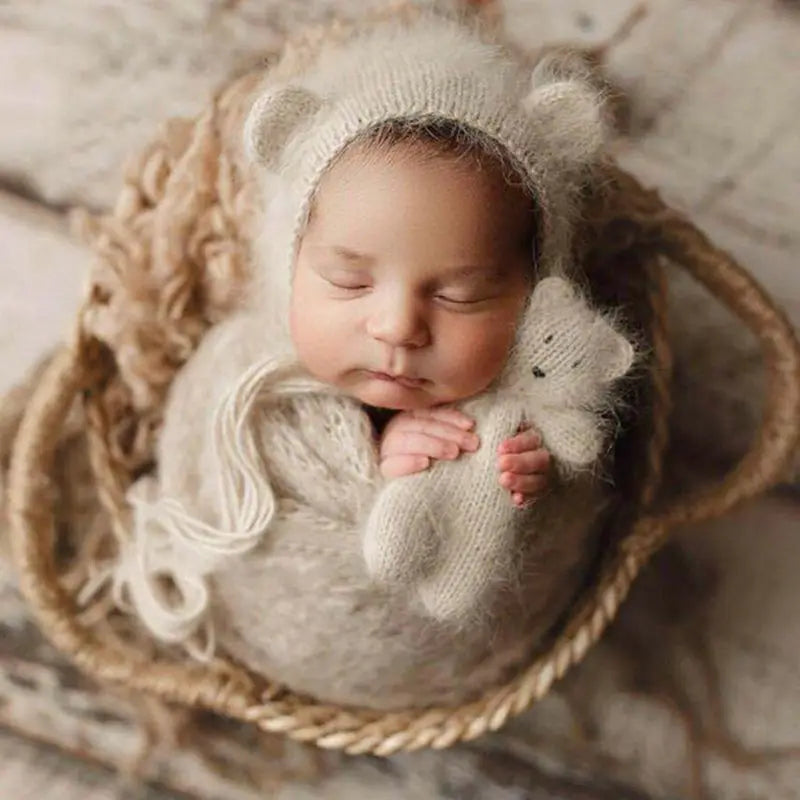 KMK - Newborn Woven Basket Photo Prop