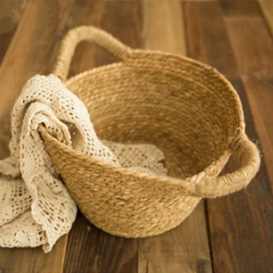 KMK - Newborn Woven Basket Photo Prop