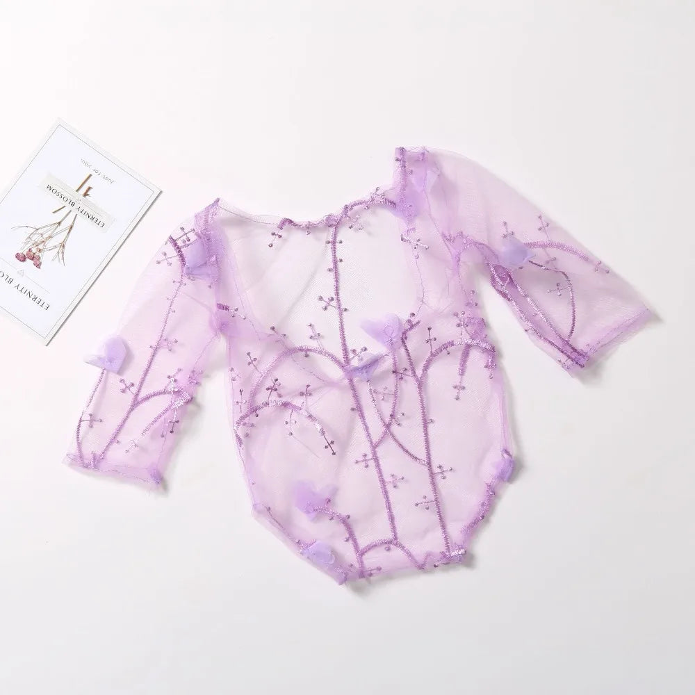 KMK - Newborn lace romper