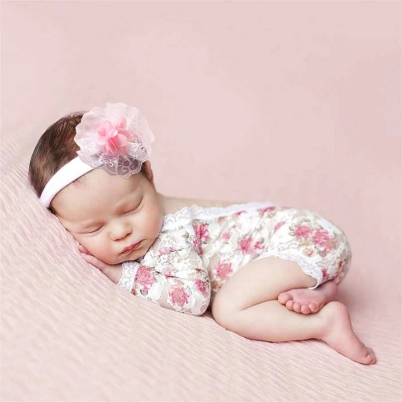 KMK - Newborn lace romper