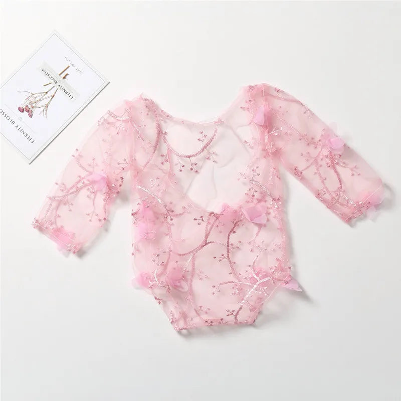 KMK - Newborn lace romper