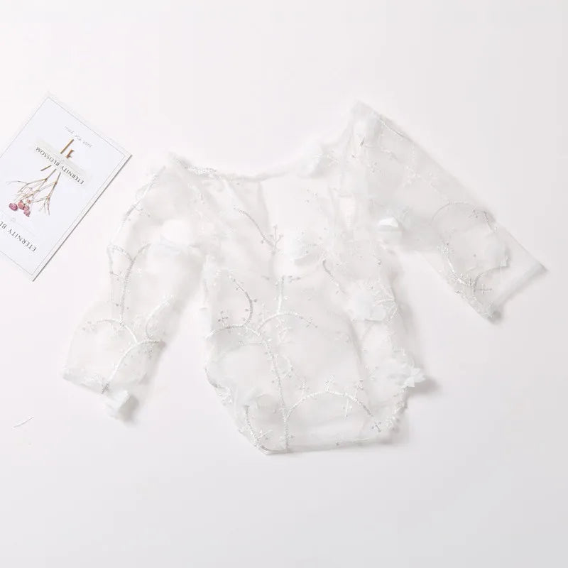 KMK - Newborn lace romper