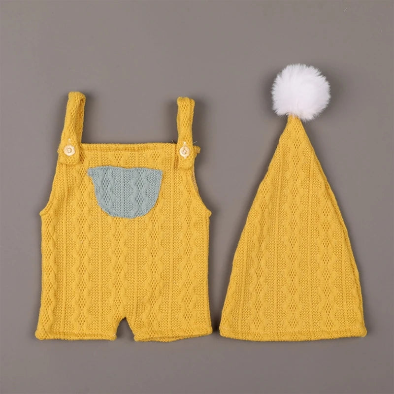 KMK - Newborn overalls and hat