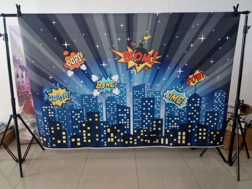 KMK - Night Superhero Backdrop