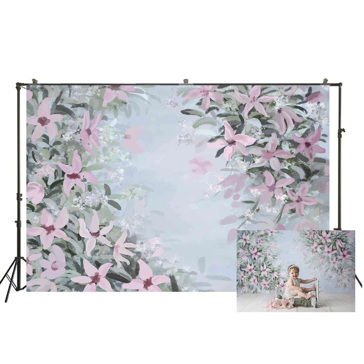 KMK - Oil Painting Flowers Backdrop