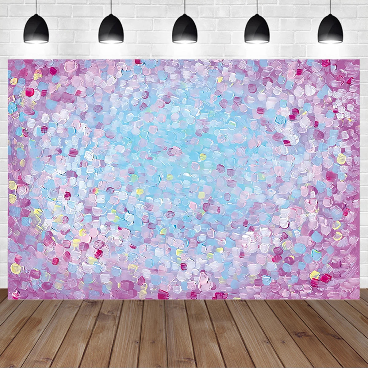 KMK - Oil Painting Texture Flower Backdrop