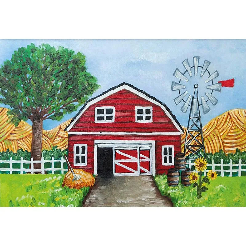 KMK - Painted Barn Backdrop