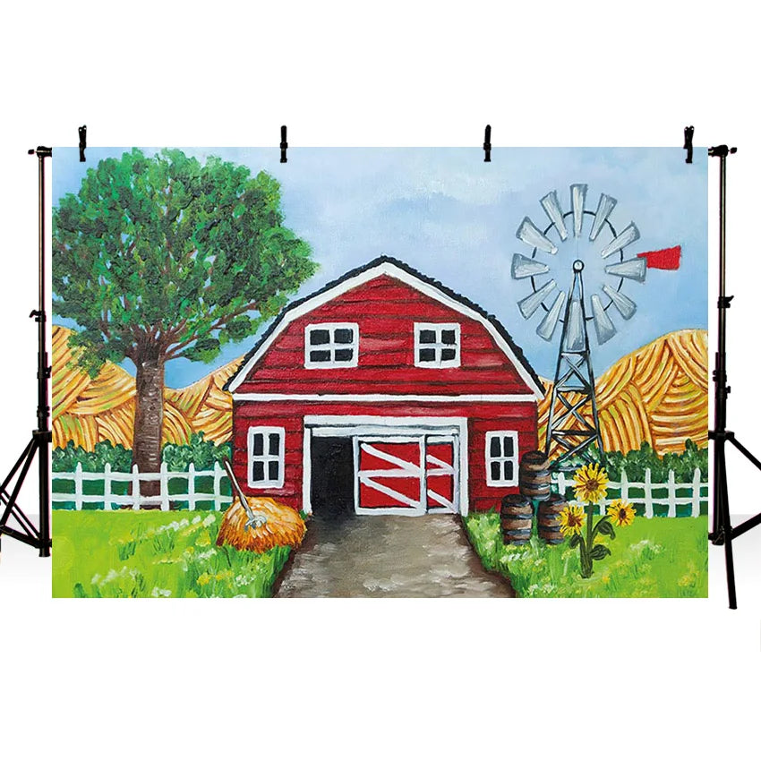 KMK - Painted Barn Backdrop