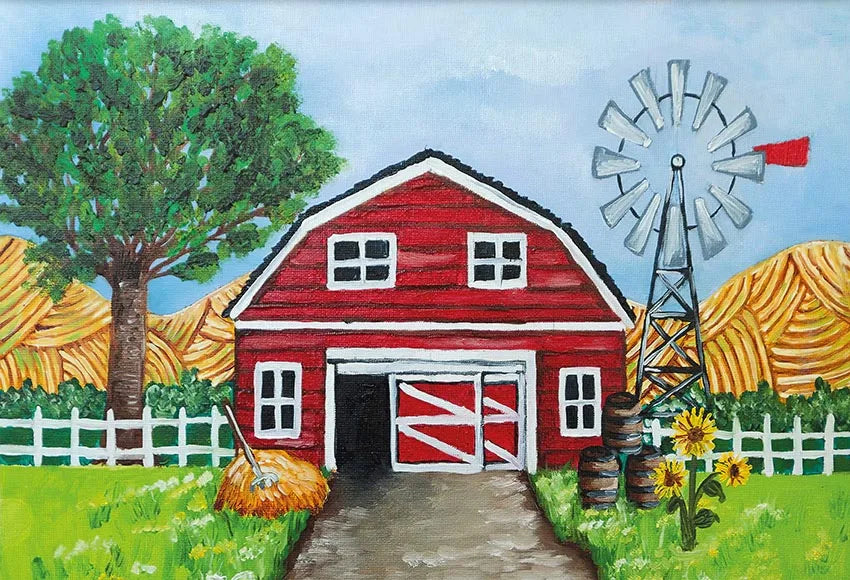 KMK - Painted Barn Backdrop