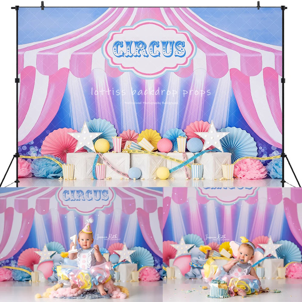 KMK - Pastel Circus Backdrop