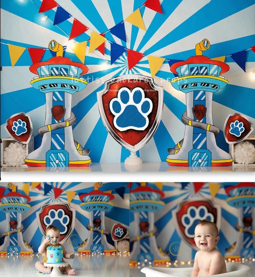 KMK - Paw Patrol Birthday Backdrop