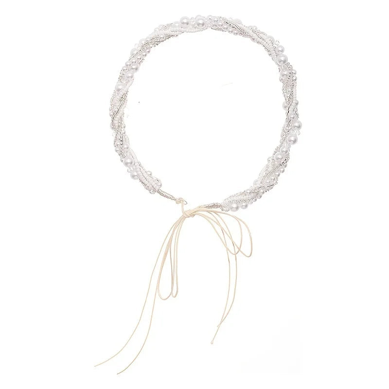 KMK - Pearl Rhinestone Headband