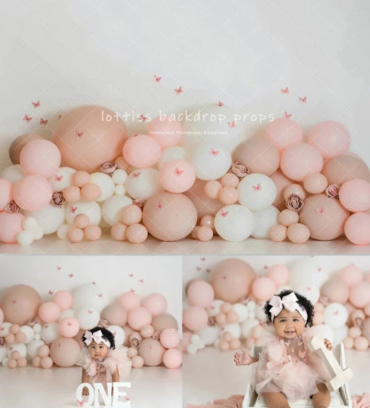 KMK - Pink Balloons Backdrop