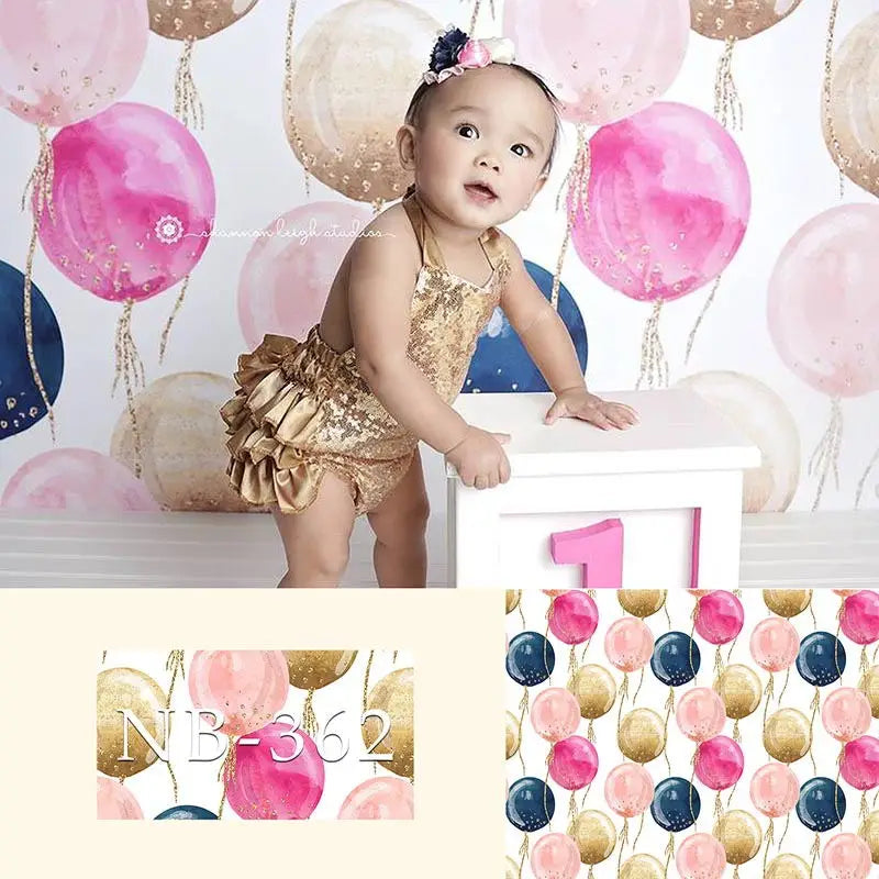 KMK - Pink Balloons watercolour backdrop