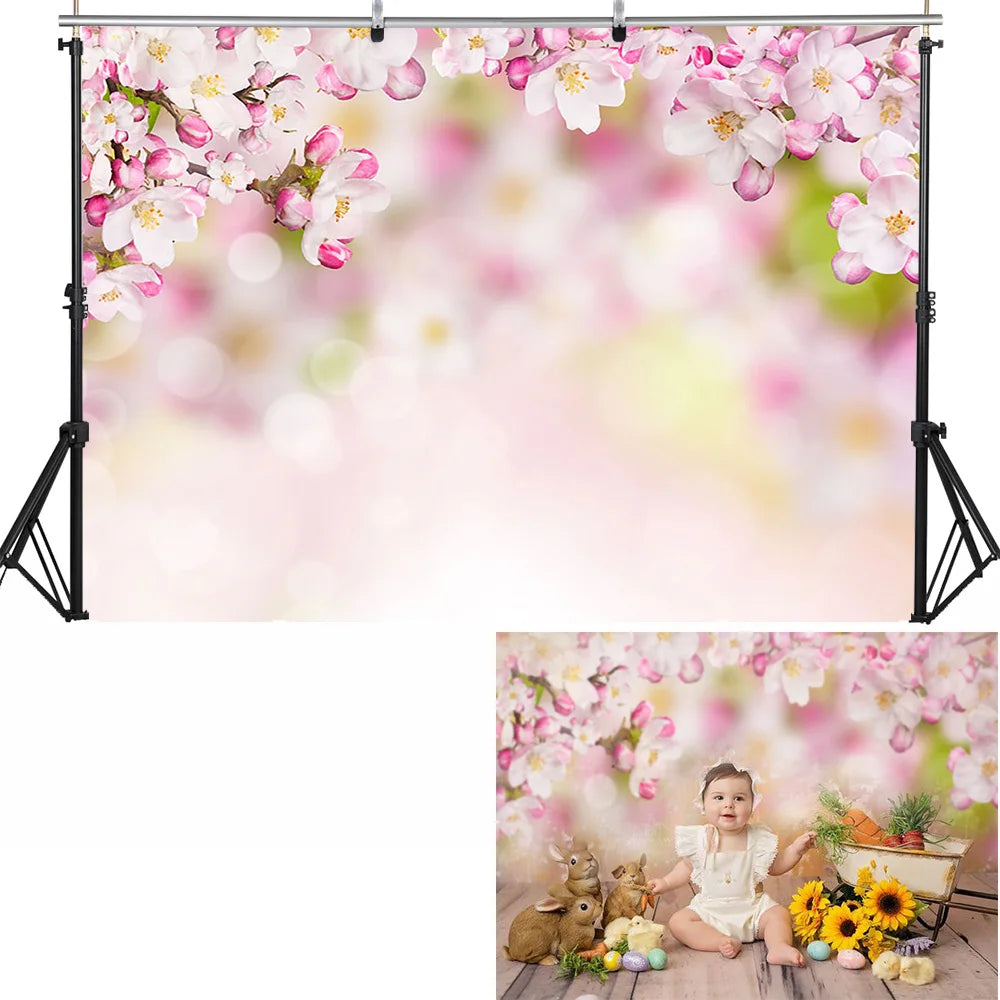 KMK - Pink Blossom Tree Backdrop