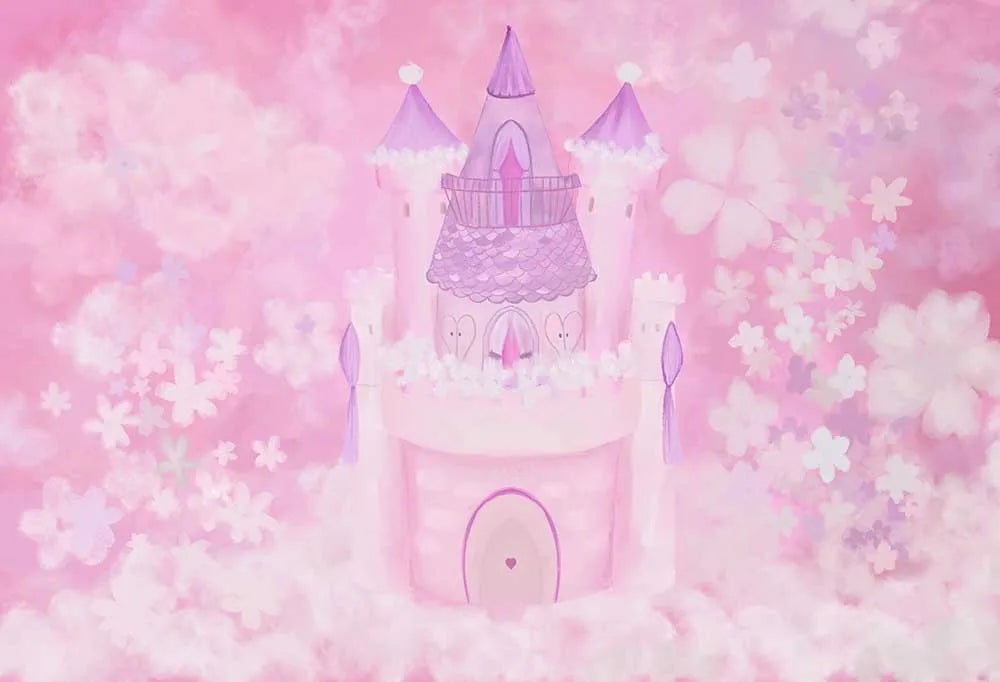 KMK - Pink Castle Backdrop