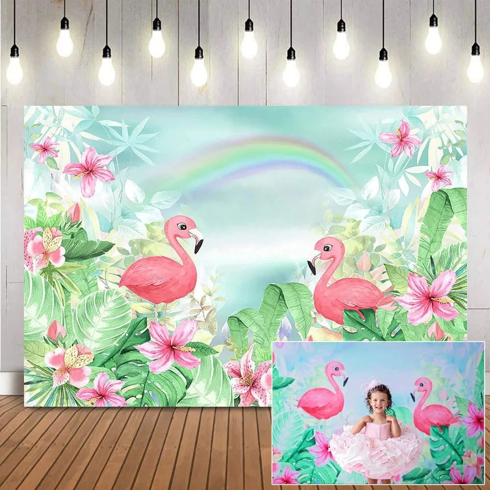 KMK - Pink Flamingo Backdrop