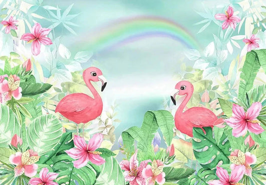 KMK - Pink Flamingo Backdrop