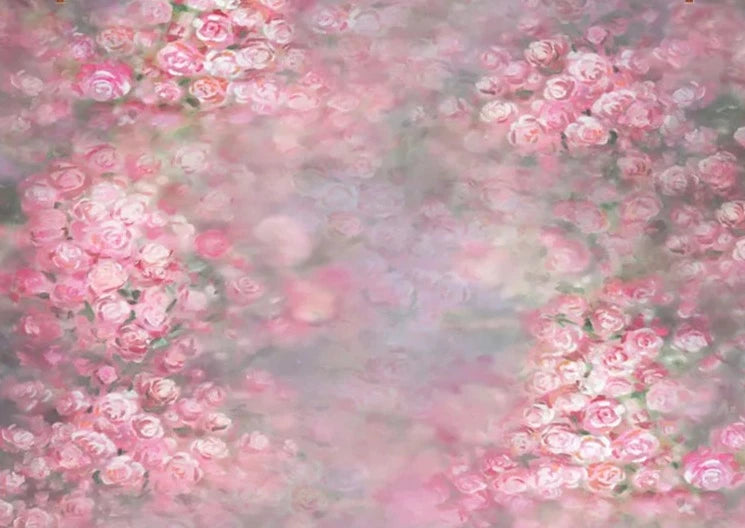 KMK - Pink Floral Backdrop