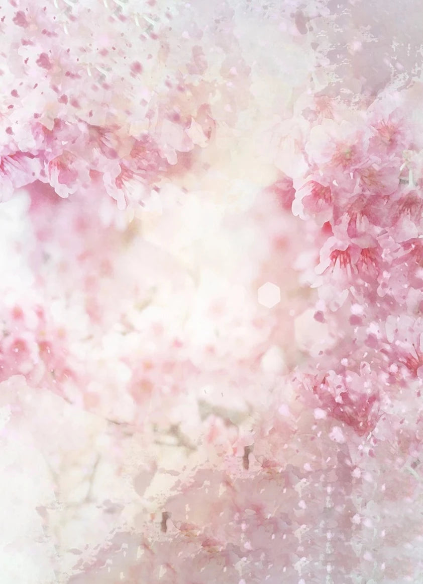 KMK - Pink Floral Blossom backdrop