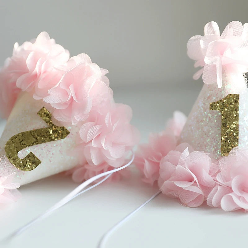 KMK - Pink Glitter Birthday Hat