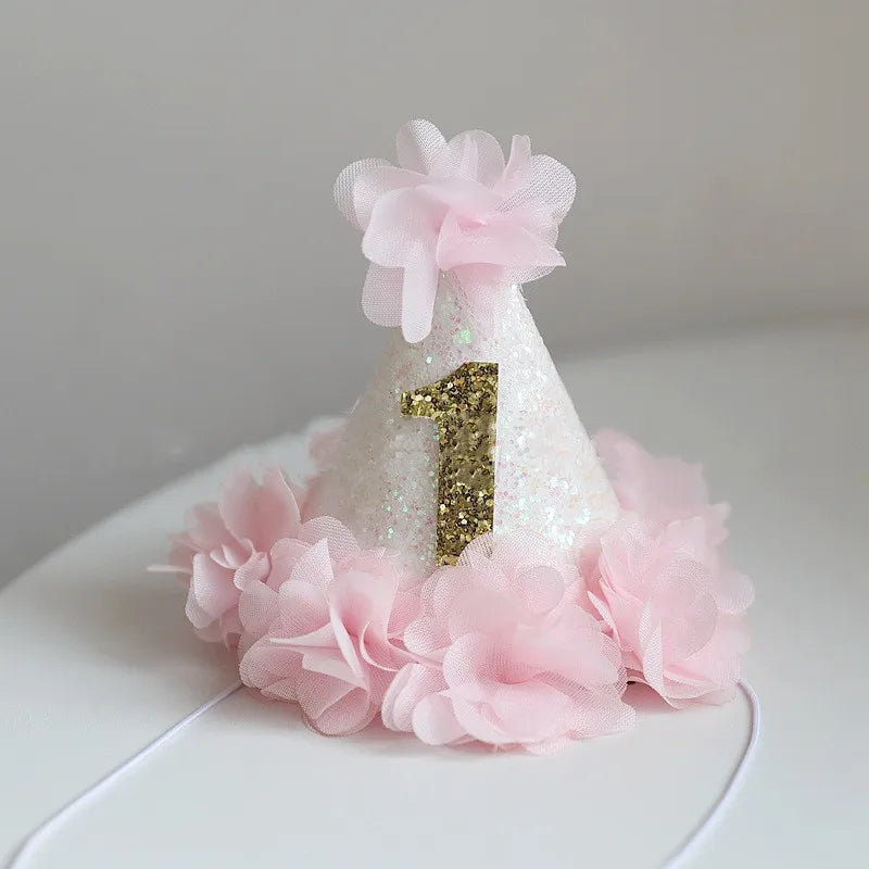 KMK - Pink Glitter Birthday Hat