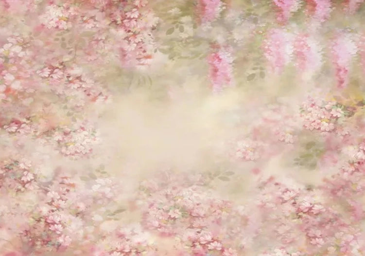 KMK - Pink Meadow Watercolour Backdrop