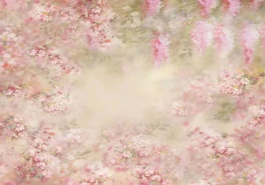 KMK - Pink Meadow Watercolour Backdrop