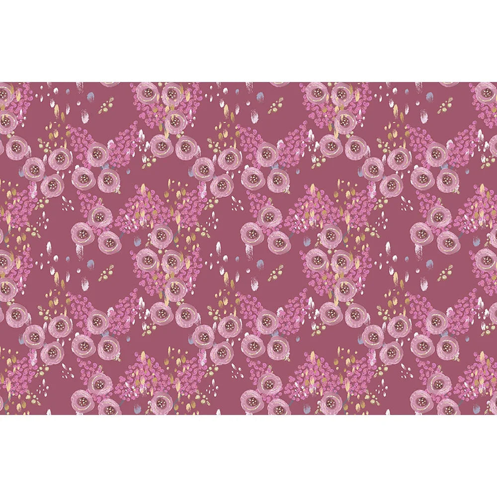 KMK - Pink Peony Flowers Backdrop