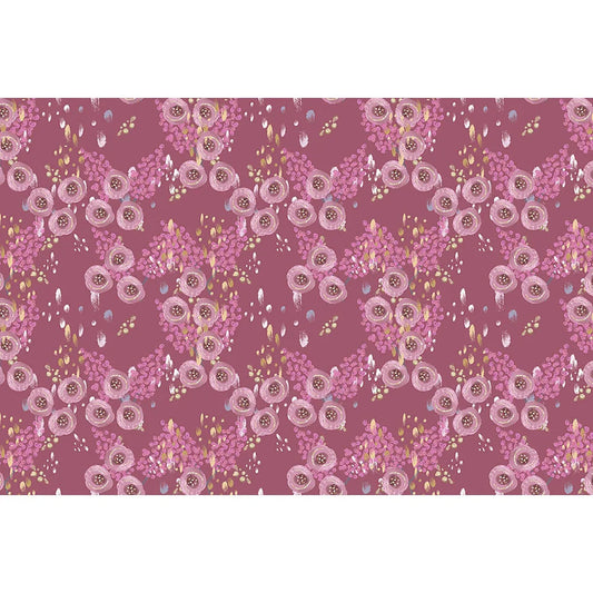 KMK - Pink Peony Flowers Backdrop