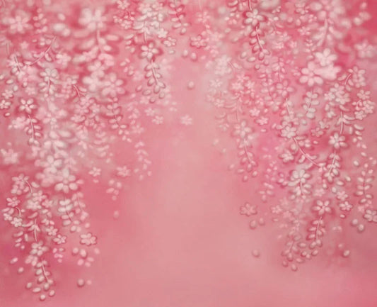 KMK - Pink Shimmer Floral Watercolour Backdrop