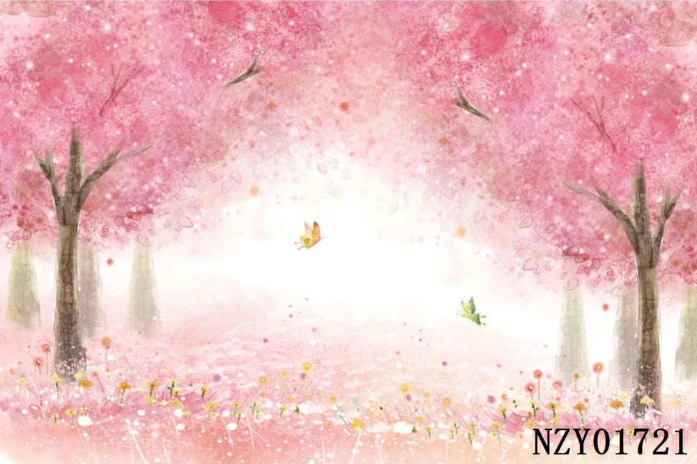 KMK - Pink Trees Backdrop