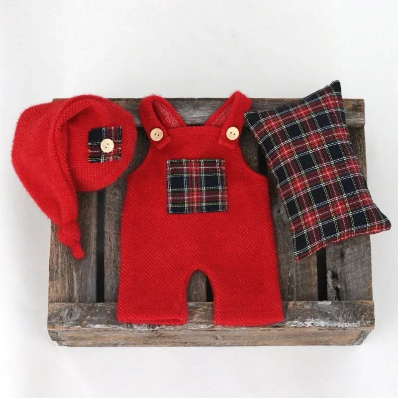 KMK - Plaid Romper Set