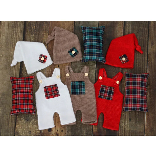 KMK - Plaid Romper Set