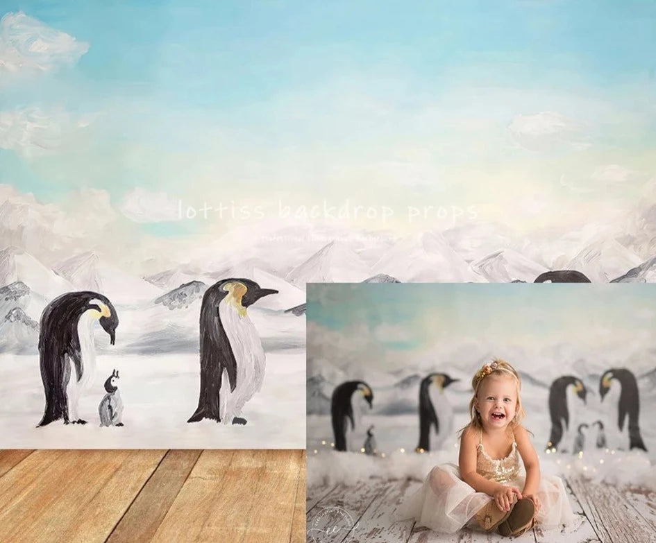 KMK - Poppers Penguins Backdrop