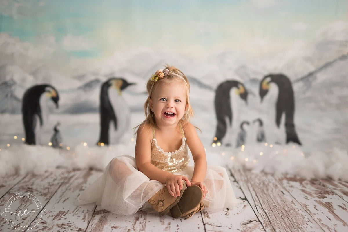 KMK - Poppers Penguins Backdrop