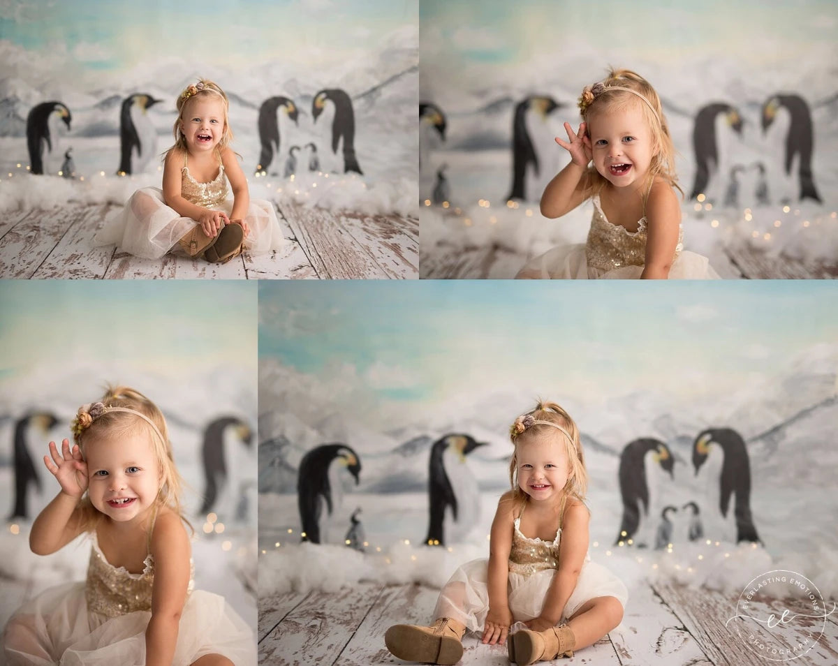 KMK - Poppers Penguins Backdrop