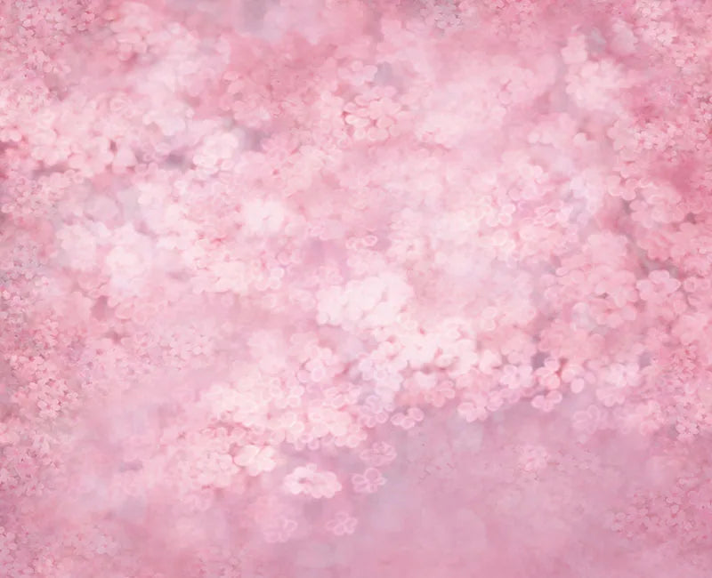 KMK - Pretty Pink Floral watercolour backdrop