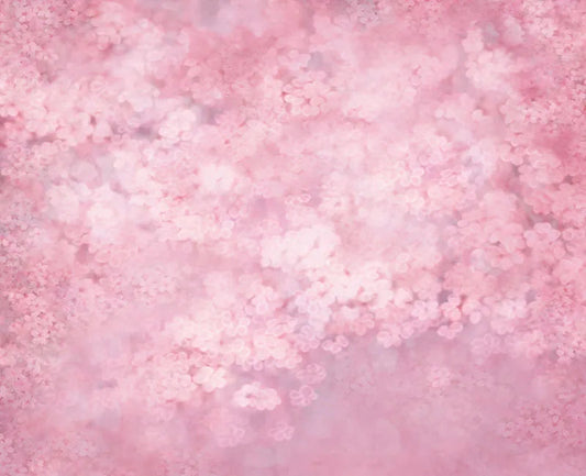 KMK - Pretty Pink Floral watercolour backdrop