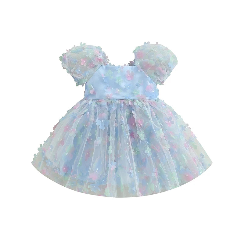 KMK - Puff Sleeve Tulle Dress