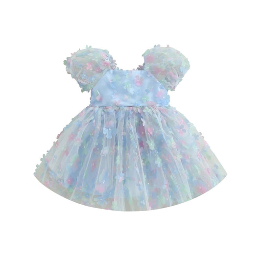 KMK - Puff Sleeve Tulle Dress