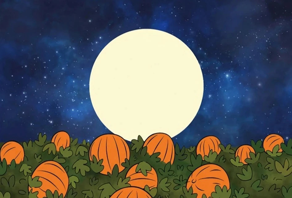 KMK - Pumkin Patch Midnight Backdrop