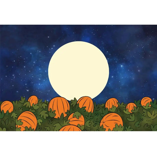 KMK - Pumkin Patch Midnight Backdrop