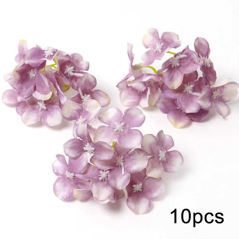 KMK - Purple Artificial Flower Heads Bunch