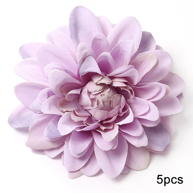 KMK - Purple Artificial Flower Heads Bunch