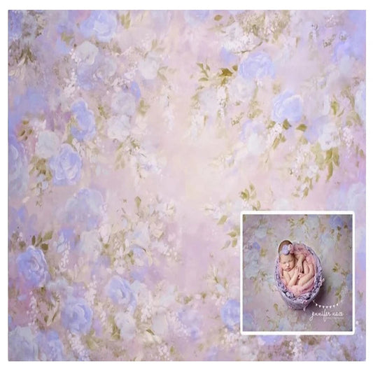 KMK - Purple Floral Watercolour Backdrop