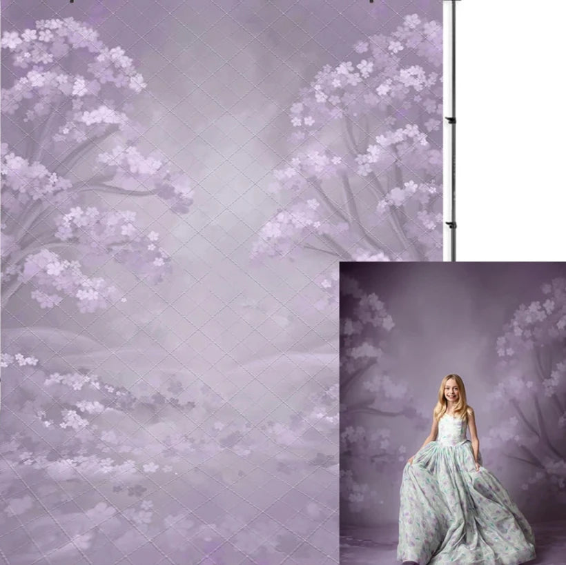 KMK - Purple Lavender Abstract Photography Backdrop